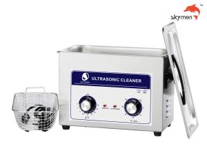 China Skymen 4.5L 1.19gal 180W 40KHz  Mechanical Ultrasonic Cleaner With Heater hardware on sale