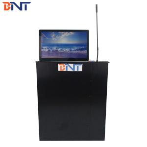 Quality Matte Black Motorized Monitor Lift With Theft Prevention Function for sale
