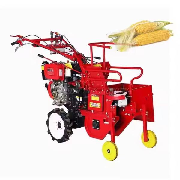 Buy Multi-Purpose Walking Tractor Harvester - Corn Picker & Straw Crusher, Adjustable Stubble Height, Compact & Efficient at wholesale prices