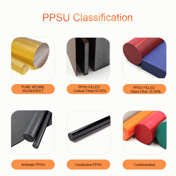 High Temperature Resistant Transparent PPSU Sheet Engineering Plastic