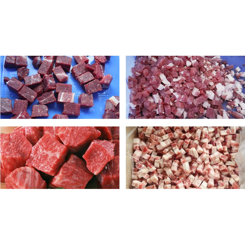 SUS 304 Cold Meat Dicing Machine With 500-600kg / Hour Capacity