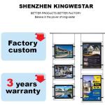 Snap Frame Crystal Light Box A4 Size Crystal Window Display Hanging Lightbox
