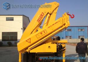 Quality 10 Ton Folding Arm Crane Mounted Truck , SQ10ZA3 Knuckle Boom Truck for sale