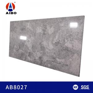 Quality Leathered Finish 20MM Grey Calacatta Wall Panel Quartz Surface for sale
