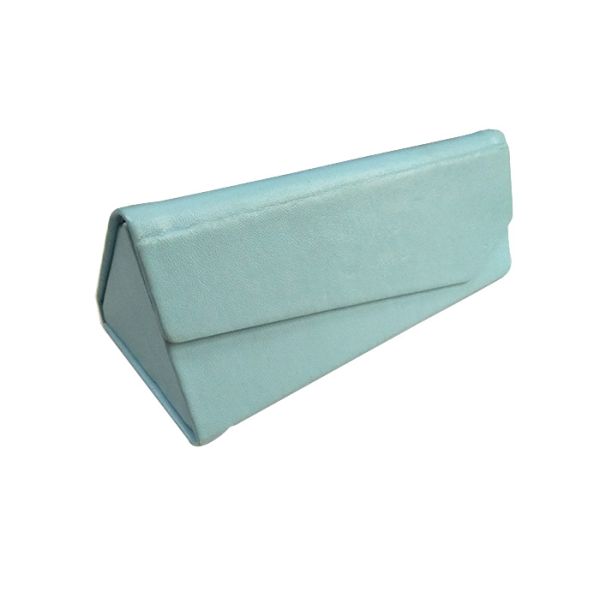 Blue Magnet Closure Folding Triangle Eyeglasses Case Sunglasses Packaging Box