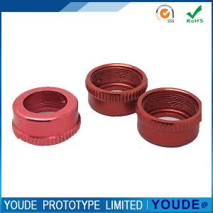 Quality Red Custom CNC Machining Service Rapid Prototyping Alumium Parts for sale