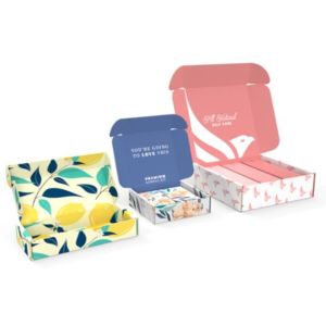 450gsm GFA Cardboard Mailing Box Custom Logo Foldable Corrugated GMI