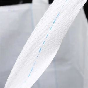 Waterproof PP FIBC Baffle Bag Flat Bottom 1 Ton For Sand / Cement