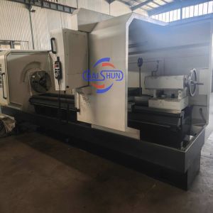 QK1327X1500 CNC Pipe Threading Lathe 280mm Spindle Bore
