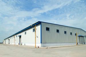 China Precision Prefabricated Steel Shed Storage, Hot Dip Galvanized Pre-Engineered Building on sale