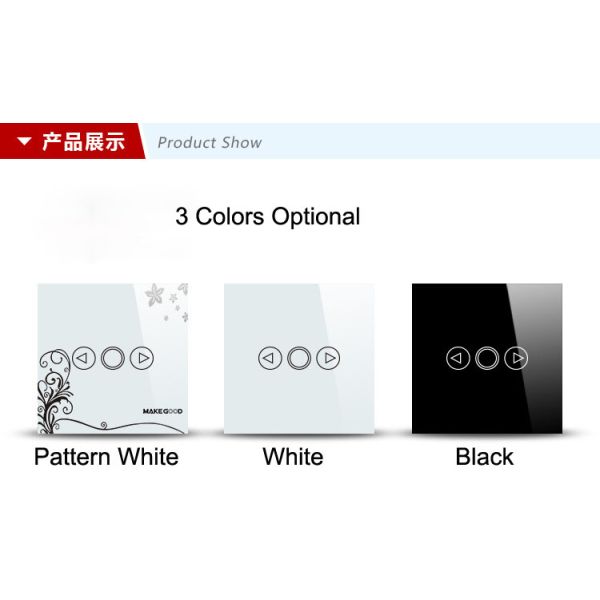 Safe Touch dimmer Switch tempered glass crystal panel wall controller switch for osram lamp dimmable led lights