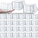 Acrylic Box With Lid Clear Small Acrylic Box Plastic Square Cube With Lid Mini