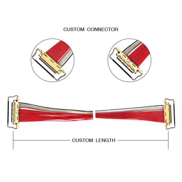 I-Pex 0.5Pitch 20453-220T-03 20pin LCD TV Micro Coaxial Cable Assembly