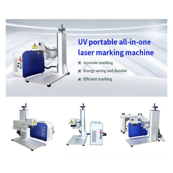 Water Cooling Factory Price Portable 355nm UV Laser Marking Machine Small Laser Carving Plastic Leaves Glass Bottles