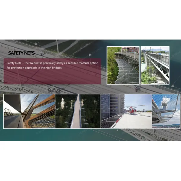 SS304 SS316 Stainless Steel Wire Rope Mesh Stainless Steel Ferrule Rope Mesh for Sale