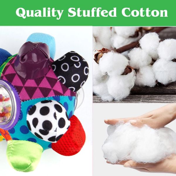 25cm Baby Rattle Ball Super soft plush fabric CPSIA Standard
