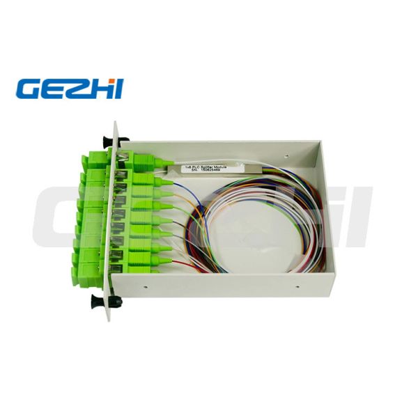 3U 19" Fiber Optical 1x2 LGX PLC Splitter Patch Panel Rack Mount Chassis