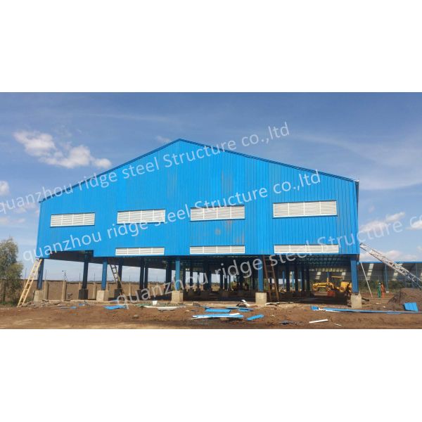 Galvanized Anti-Rust Primer Steel Frame Prefabricated Steel Structure Building for Industrial Warehouse