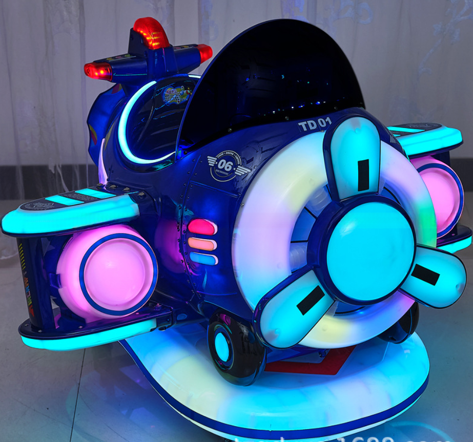 Dreamland New design coin kiddy ride kids happy plane electric kiddie rides for indoor game zone
