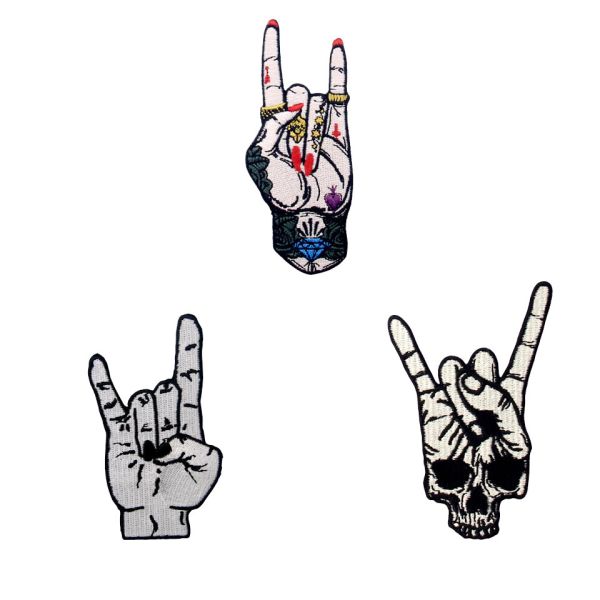 2.5 Inch Polyester Velcro Merrow Border Motorcycle Jacket Patches