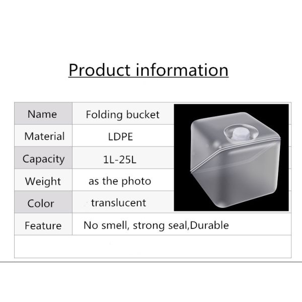 10L 20L 25l LDPE Portable Water collapsible Jerry Can With Handle And Faucet