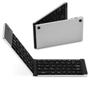Quality Foldable Bluetooth Keyboard with Stand Holder for Compatible IOS Android Windows for sale