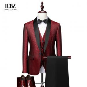China 2023 LCBZ Spring Autumn Men's Suits Set with Regular Clothing Length and Zipper Fly on sale