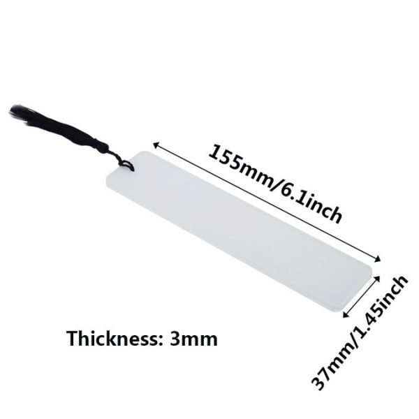 Sublimation Acrylic Bookmark Blanks With Tassel
