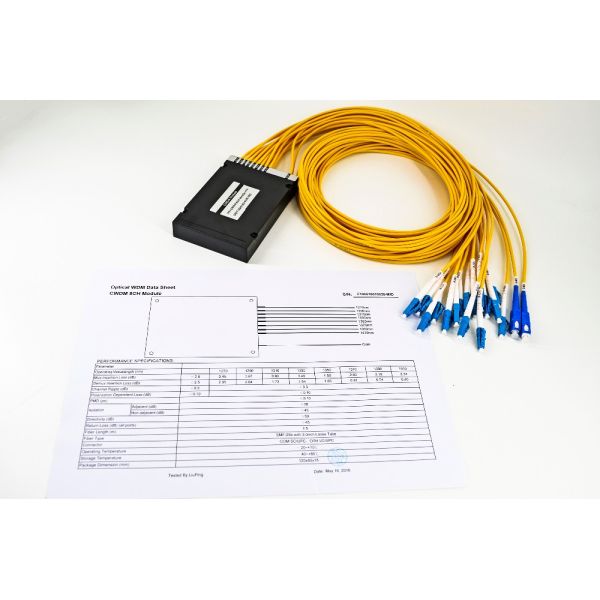 WDM CWDM Module 1310-1510nm 12 Port Multiplexer Division