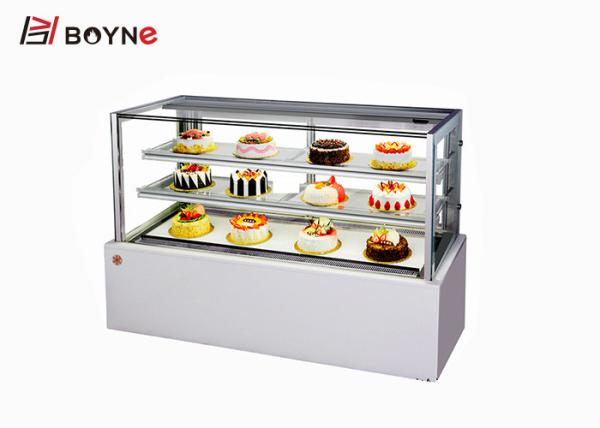 Buy Anti Noise Refrigerated Cake Display Case Automatic Defrost Desert Cooler Custom Size at wholesale prices