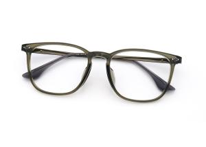 China Rectangle Shape Adjustable Temple Pure Titanium Spectacles 839 on sale