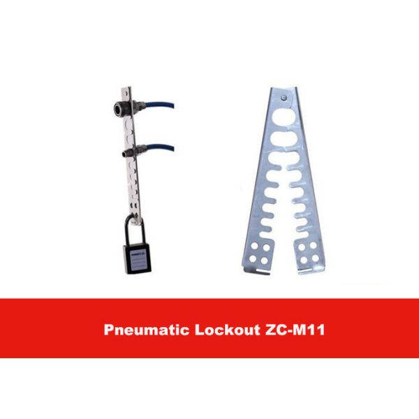 SUS304 7mm Shackle Pneumatic Lockout Devices Screwed Joint