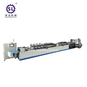 Quality Zipper pouch bag making machine , pp bag making machine double unwind device for sale