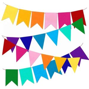 Custom Flags 68D/100D Polyester Custom Mini Triangle String Flags