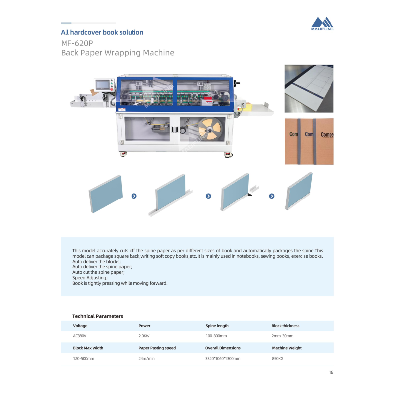 Back Paper Wrapping Machine