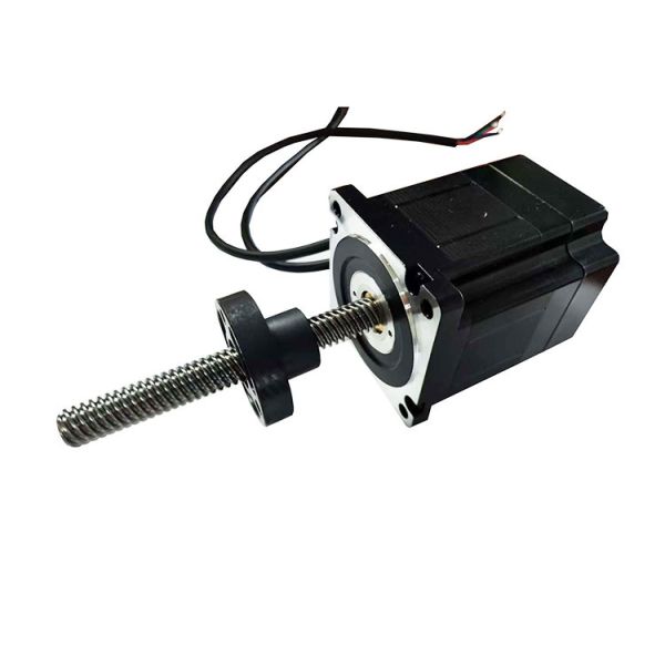 86mm NEMA34 trapezoidal Tr lead screw linear hybrid stepper motor with optical encoder