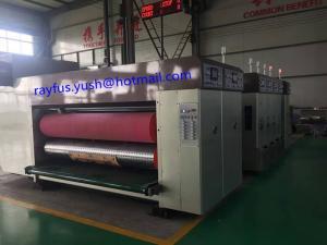 Quality High Speed Flexo Printing Machine For Corrugated Carton Lead Edge Feeding for sale