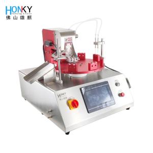 China Clean Bench Type Centrifuge Tube Vial Bio Reangent Liquid Filling And Capping Machine With Small Volume Pump For Reagent on sale