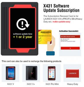 China LAUNCH Official Store Pin card software up date card support X431 V/V+/PRO/Pro Mini/Heavy Duty ect in stock on sale