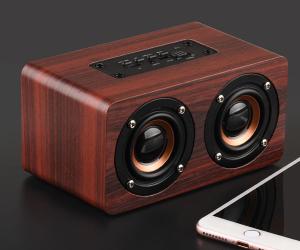China Classic Wood Portable Bluetooth speaker 10W 1500mAh Mini bluetooth Speaker on sale
