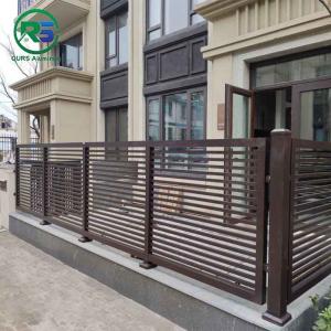 Quality Metal And Steel Durable Aluminum Horizontal Slat Fence PPG Privacy Metal Fences for sale