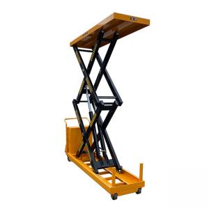 China 24V Battery 2 Ton Portable Scissor Lift Tables Max Height 1400mm on sale