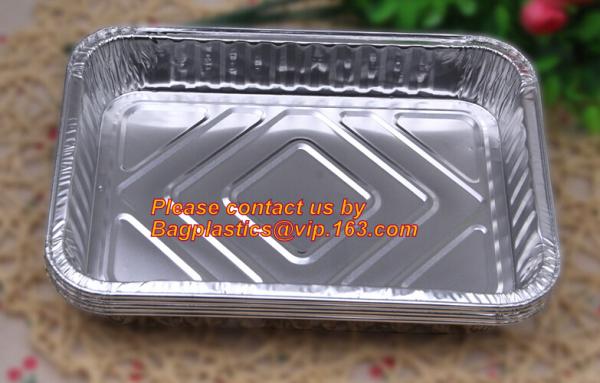 disposable roasting aluminum foil BBQ pan,Foil BBQ grill pan with hole Turkey pan Outdoor Barbecue roaster tray for food