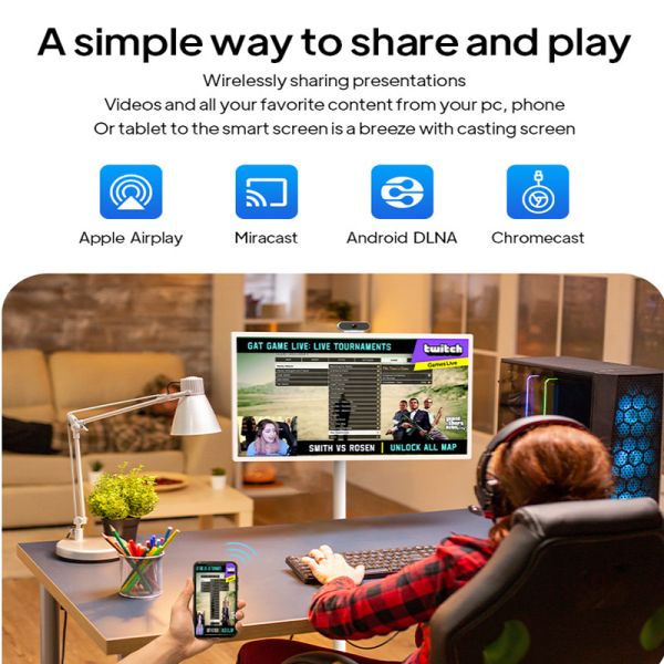 24 Inch 32 Inch Indoor Digital Signage Kiosk For Live Stream Studio Display