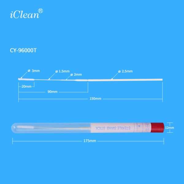 HCY Oropharyngeal Nylon Flocked Swab Sampling Delivery Tube
