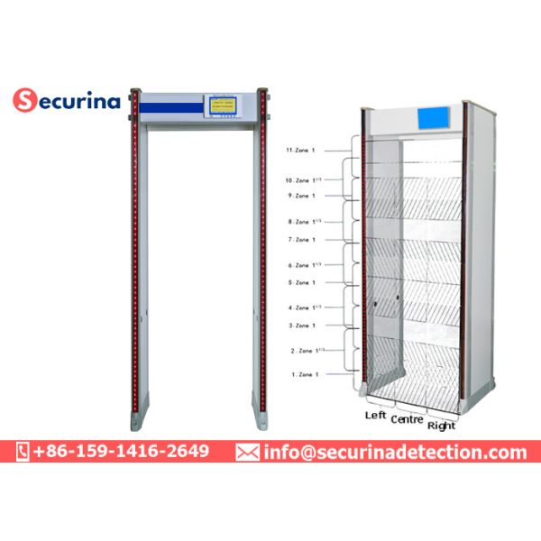 Government Buildings Check Archway Metal Detector IP65 With Remote Controller