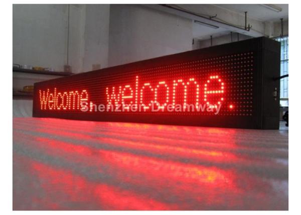 Buy Auto Brightness Adjustment P10 LED Moving Message Display IP65 For Temperature / Messages at wholesale prices