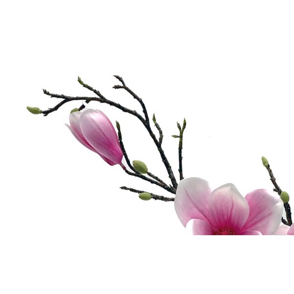 Multiple Color Artificial Yulan Magnolia Faux Flower Branches 95 Cm Size