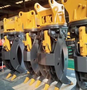 Quality Full 360 Degrees Excavator Rotating Grapple For Landscaping Forestry for sale