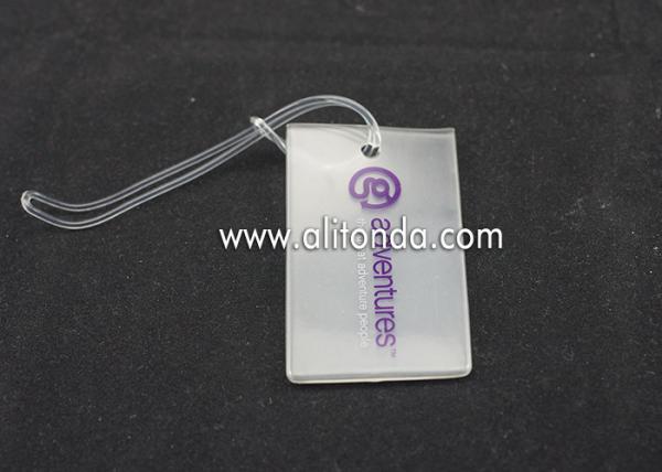 Plastic PP Hard PVC luggage tag custom voltage luggage tag supply card shape luggage tag manufacturer